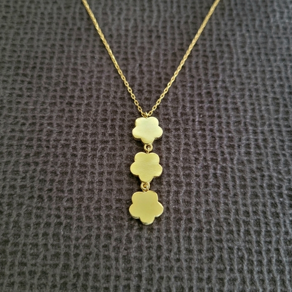 Zeyzey Mother of Pearl👩‍👧 Vertical↕️ Flower🌸 Pendant Necklace - NWT - Picture 7 of 15